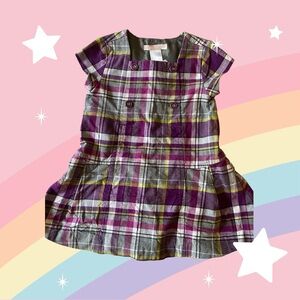 Toddler Girls Janie and Jack City Museum Dress in Purple 12-18 Months